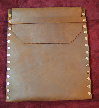 distressed brown genuine leather ipad case